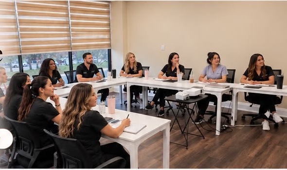 Students learning together in an OIMMA classroom