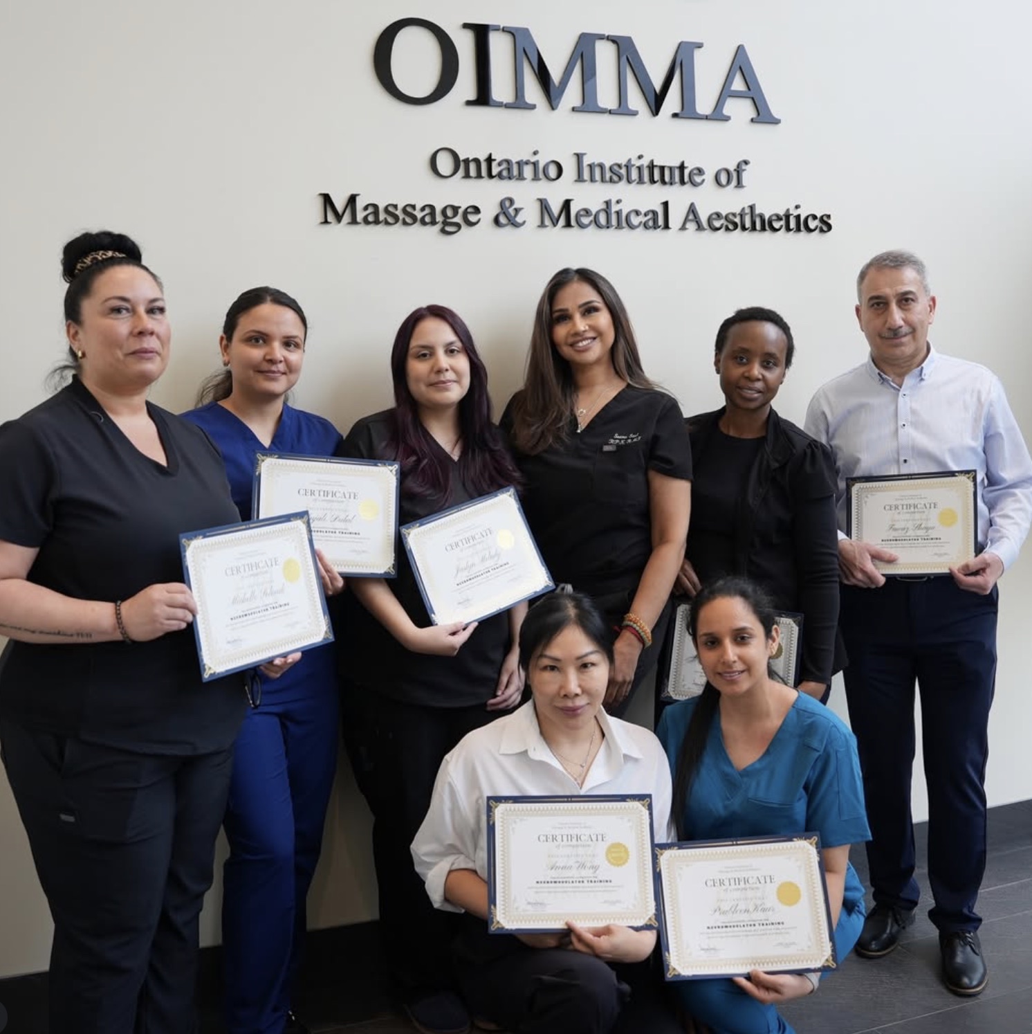 Students gathered at the OIMMA training institute